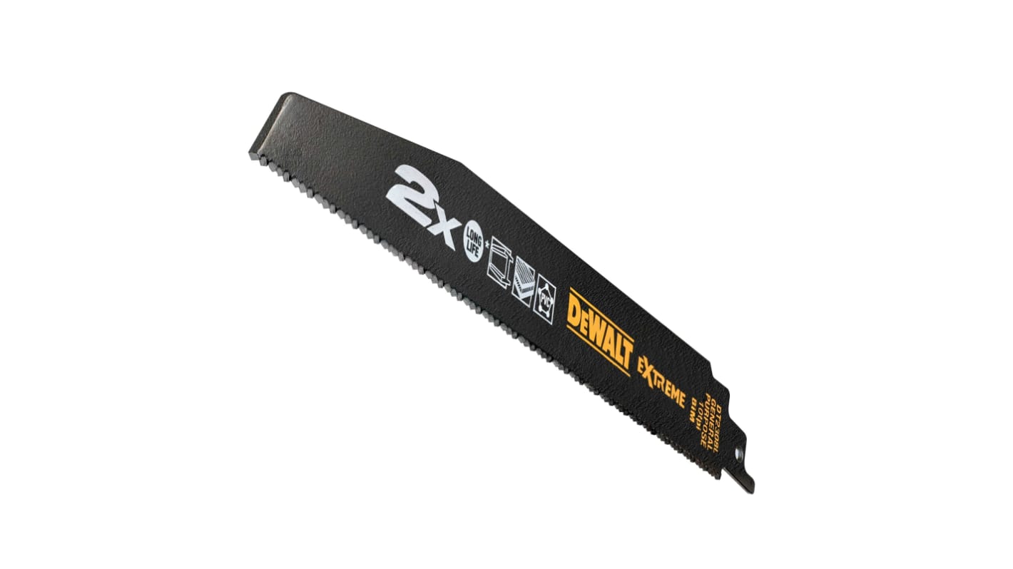 DeWALT, 10 Teeth Per Inch Multiple Materials 228mm Cutting Length Reciprocating Saw Blade, Pack of 5