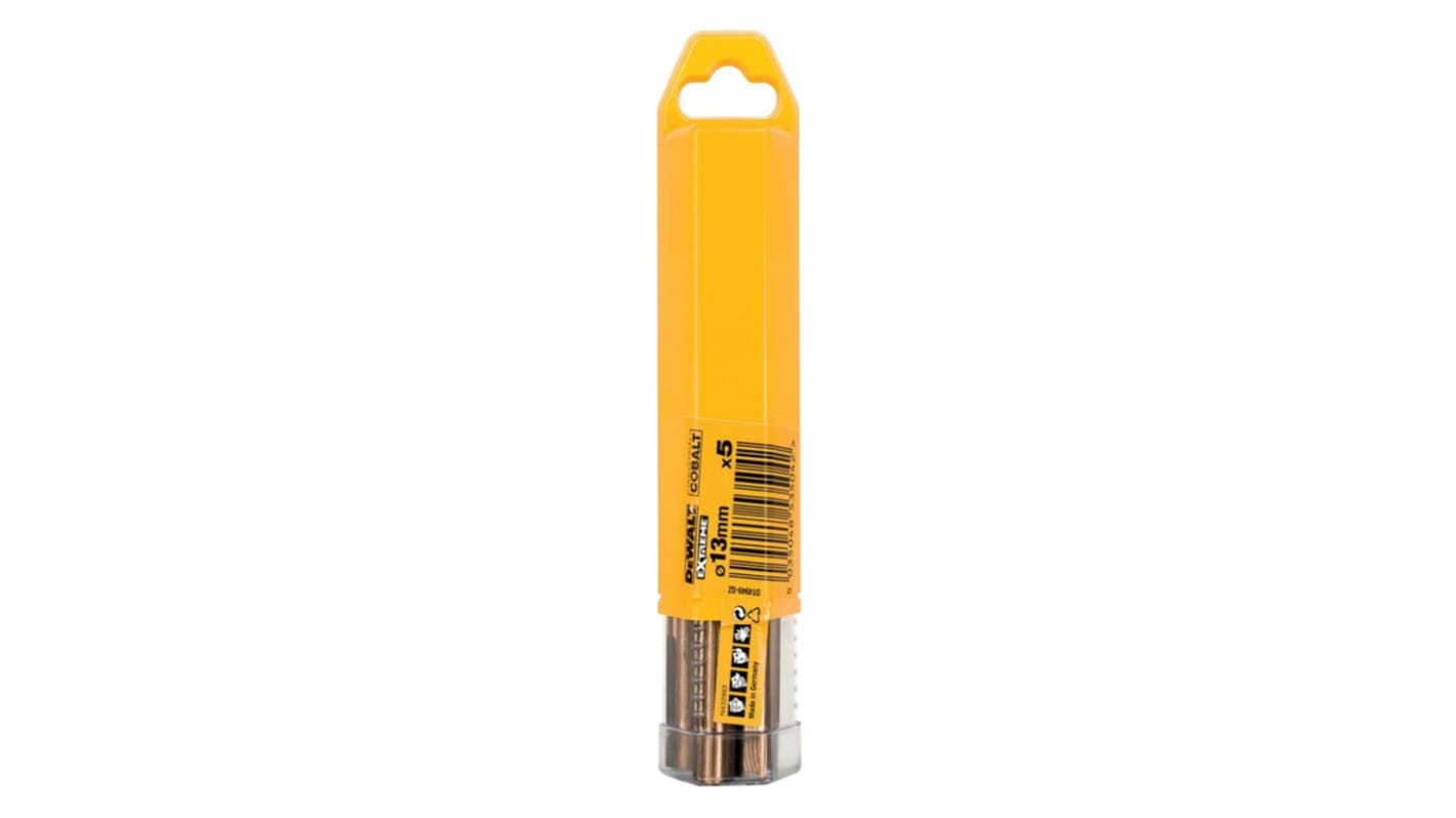 DeWALT DT494 Series HSS Twist Drill Bit for Metal, 13mm Diameter, 151 mm Overall