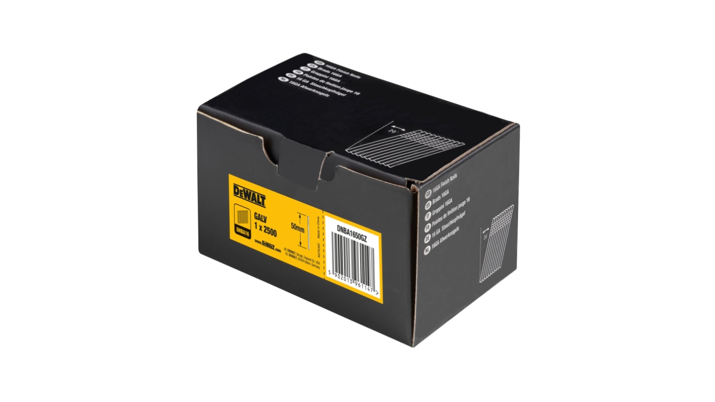 DeWALT Galvanised Steel Nails; 1.6mm;
