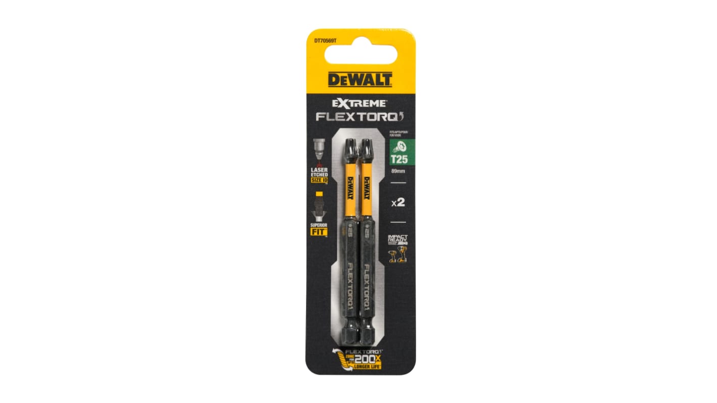 DeWALT Screwdriver Bit 2 Pieces, Torx