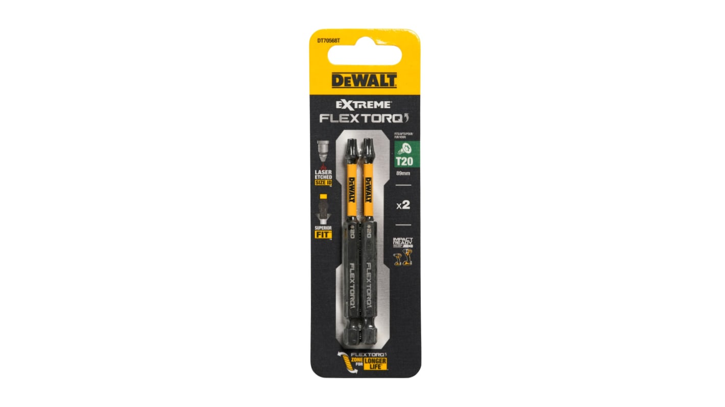 DeWALT Screwdriver Bit 2 Pieces, Torx