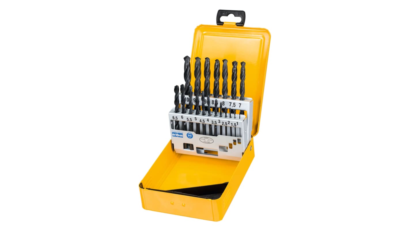 Black Oxide Metal Drill Bit Set 19 Pcs