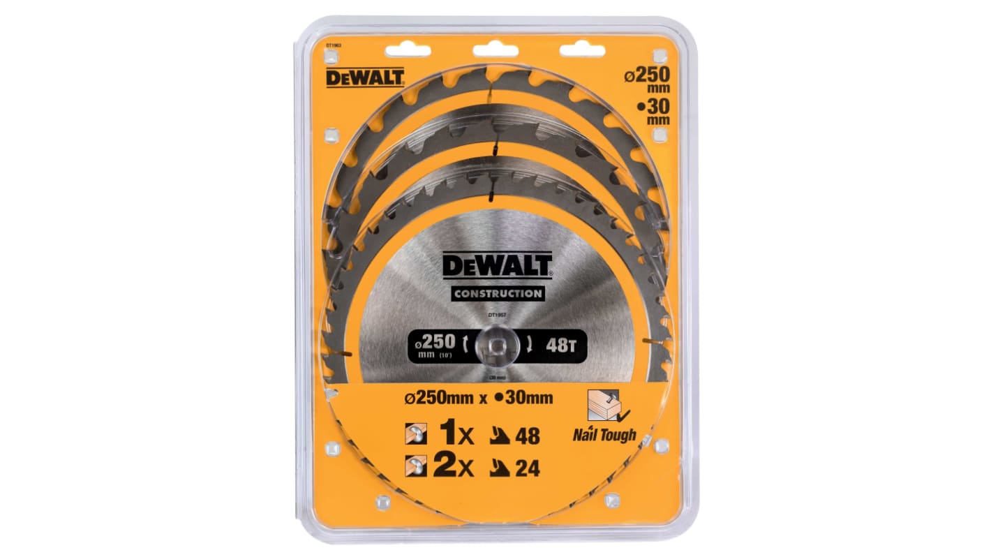 DeWALT Multiple Materials Circular Saw Blade, Pack of 3