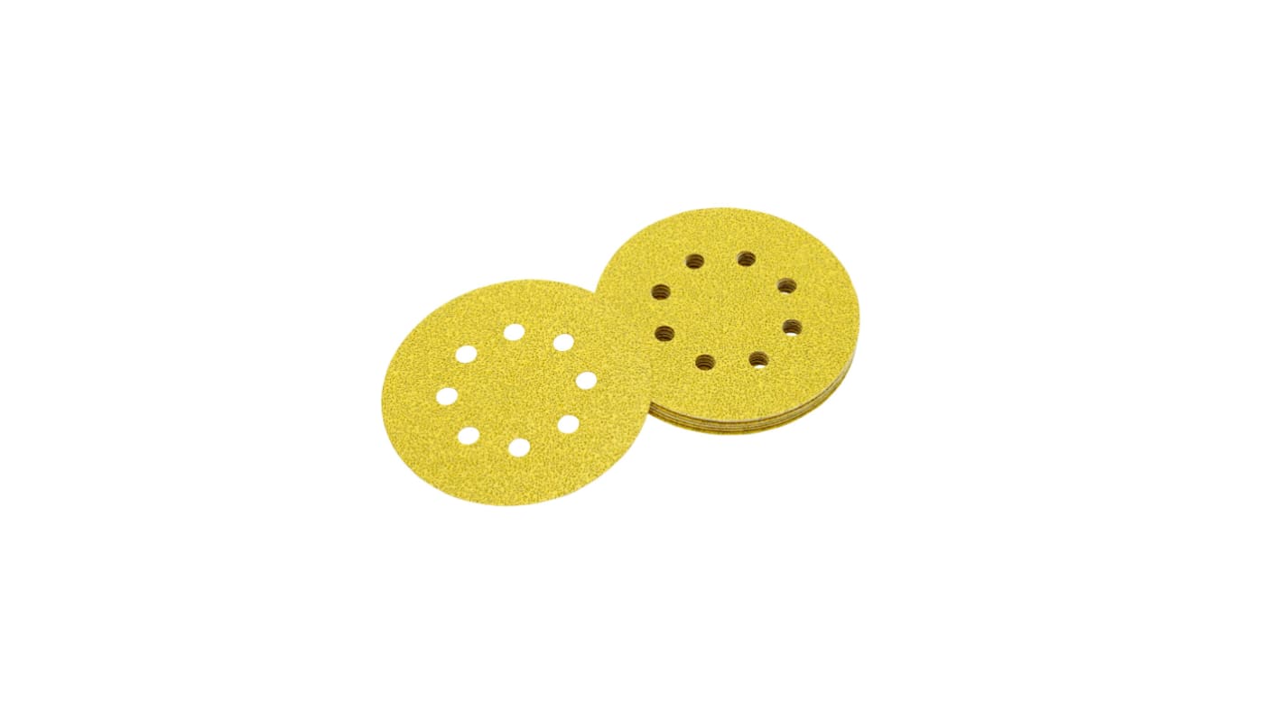 DeWALT DT31 Aluminium Oxide Sanding Disc, 125mm, 60 Grit, 10 in pack