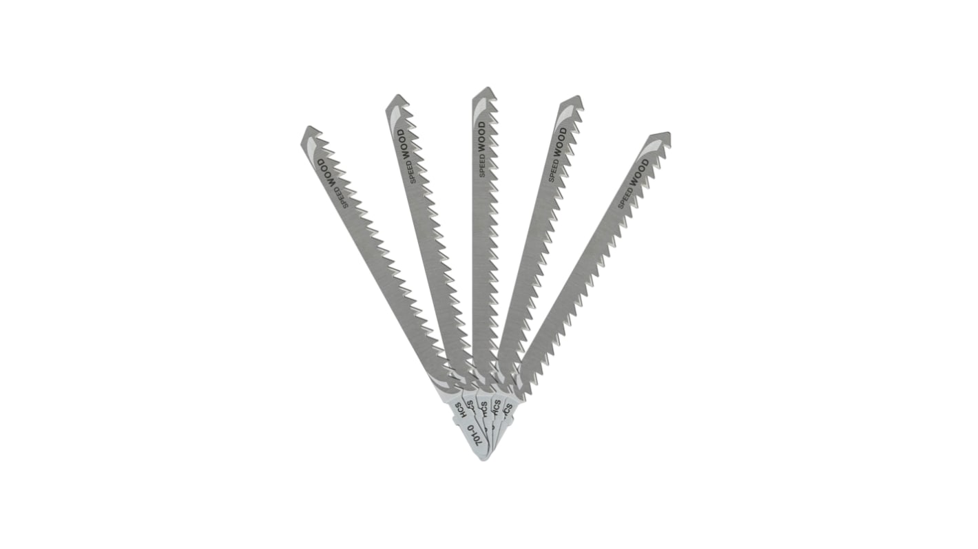DeWALT Multiple Materials 100mm Cutting Length Jigsaw Blade, Pack of 5