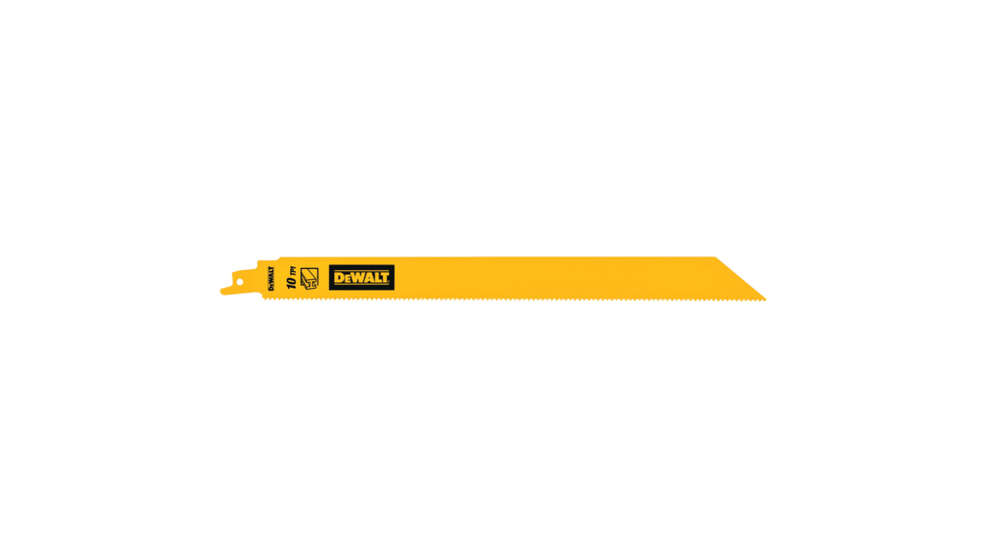 DeWALT, 10 Teeth Per Inch Metal 304mm Cutting Length Reciprocating Saw Blade, Pack of 5
