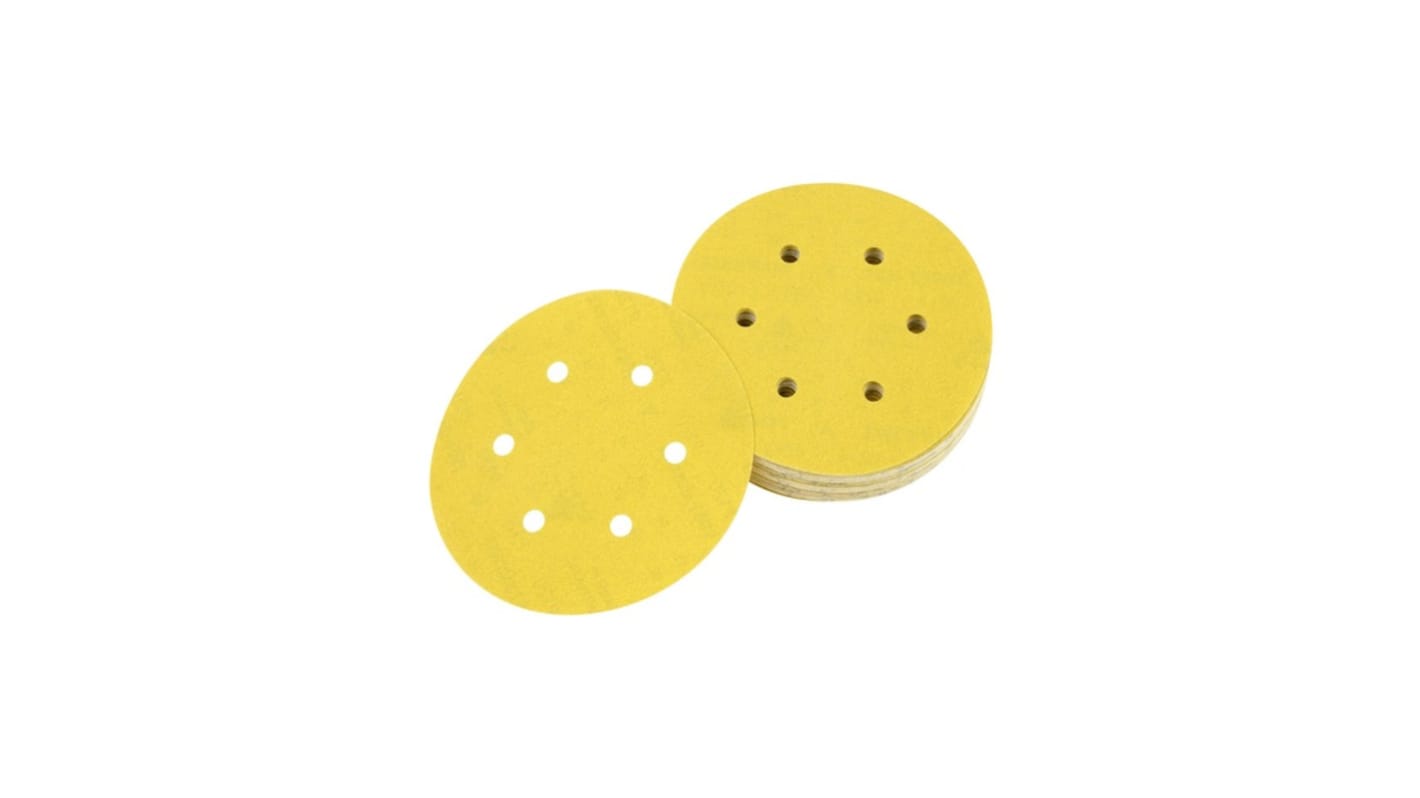 DeWALT DT31 Aluminium Oxide Sanding Disc, 150mm, 60 Grit, 25 in pack