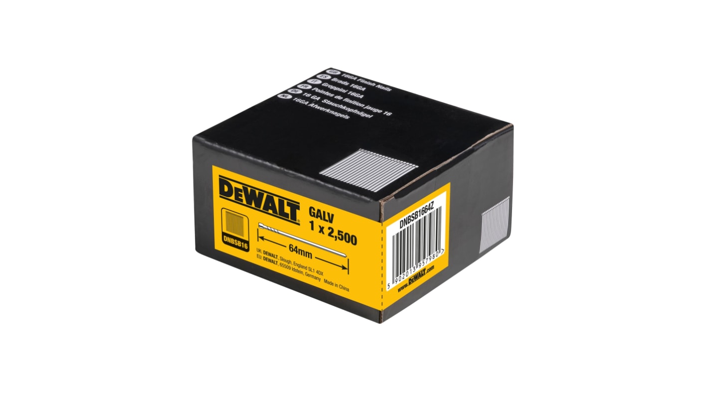DeWALT Galvanised Nails; 1.6mm;