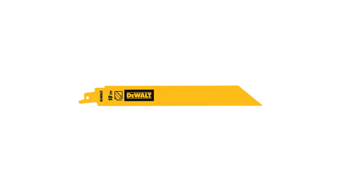 DeWALT, 18 Teeth Per Inch Metal 228mm Cutting Length Reciprocating Saw Blade, Pack of 5