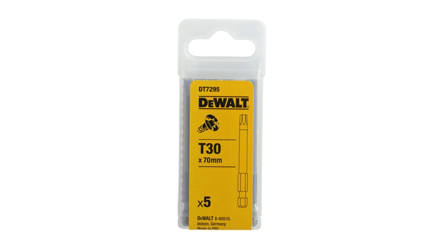 DeWALT Screwdriver Bit 5 Pieces, Torx