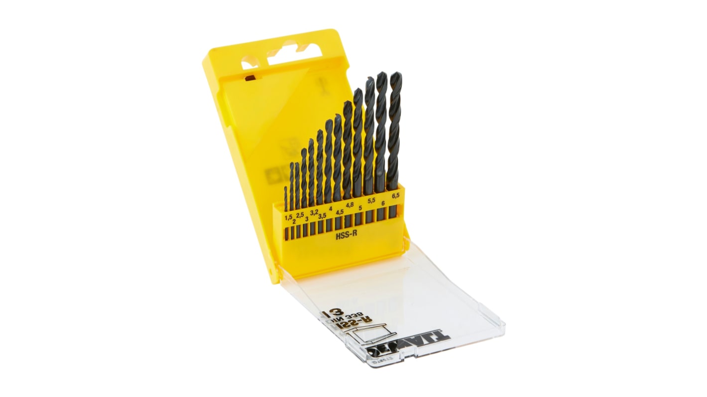 Black Oxide Metal Drill Bit Set 13 Pcs