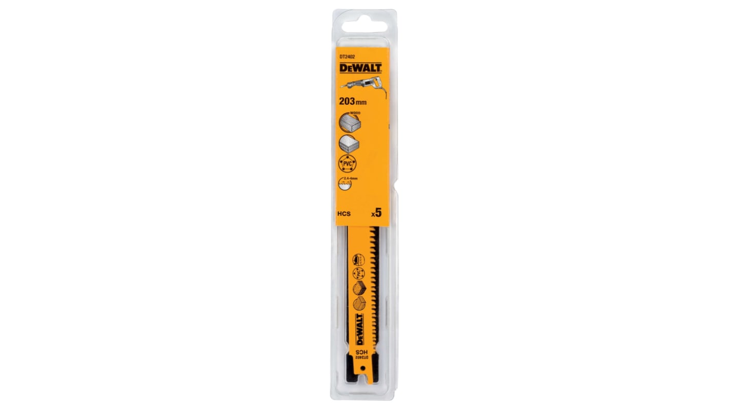 DeWALT Metal, Wood Reciprocating Saw Blade, Pack of 5