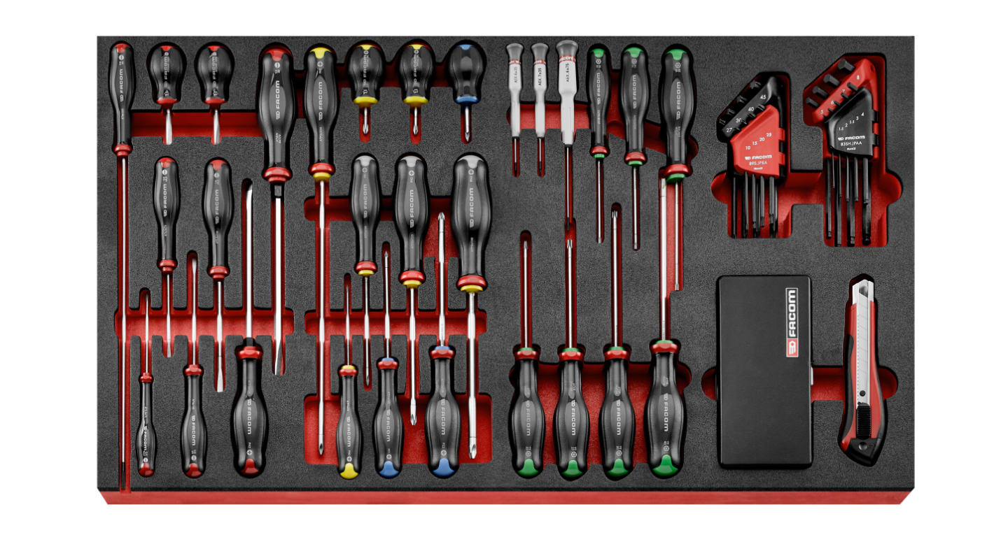 Facom 51 Piece Screwdriver Kit Tool Kit with Case