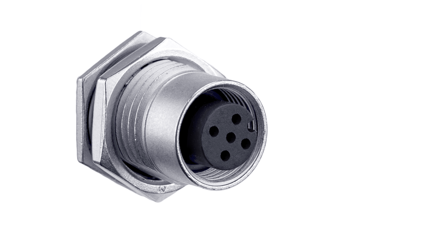 Amphenol Industrial 5 Pole M12 Socket Connector