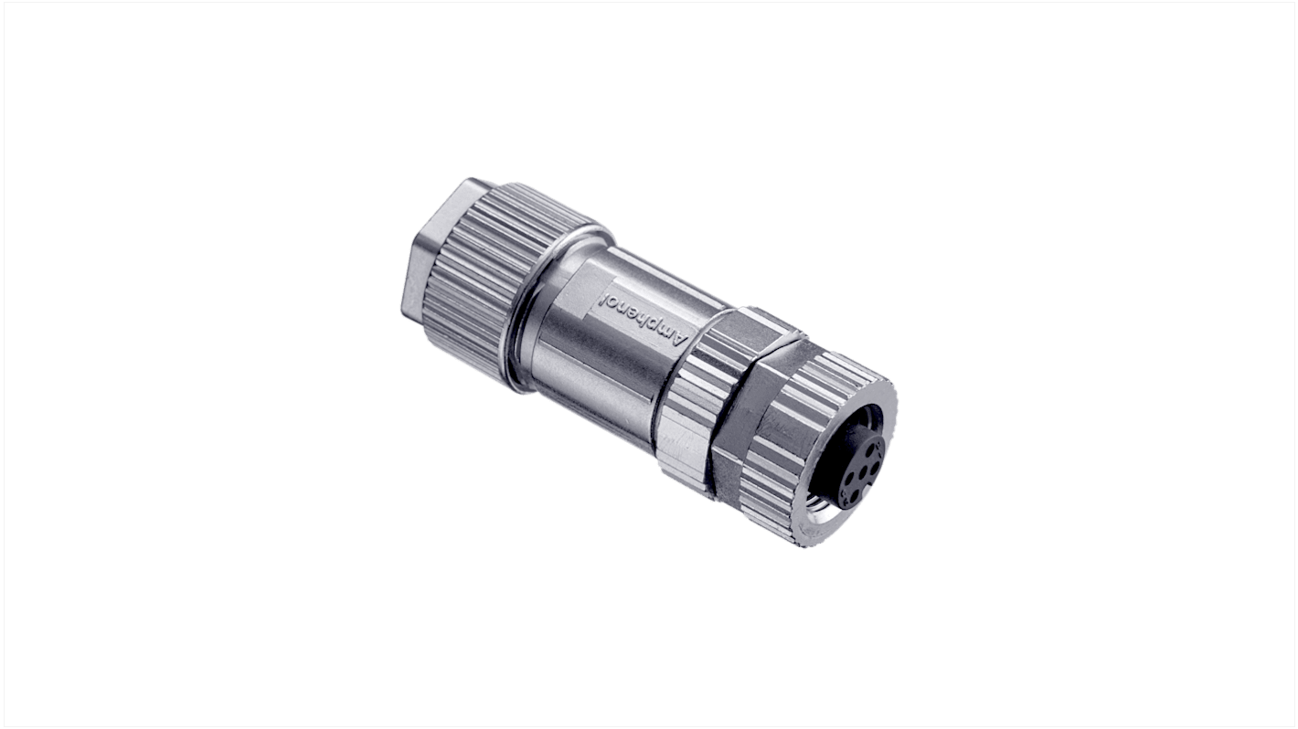 Amphenol Industrial 5 Pole M12 Socket Connector