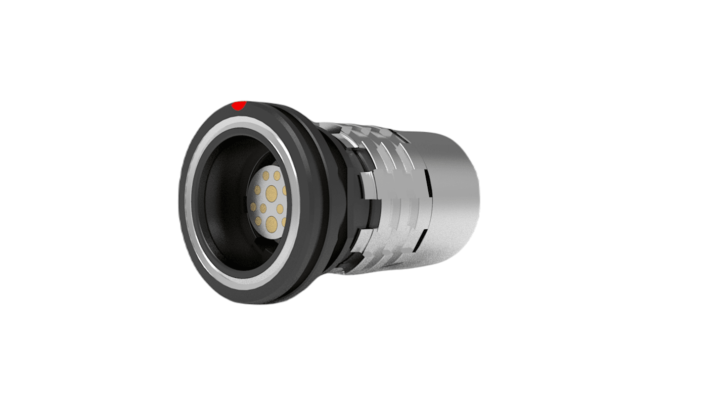 Amphenol NEXUS Technologies Connector, 12 Contacts, Cable Mount, 0 Connector, Socket, Female, IP68, IP69K, RANGER Series