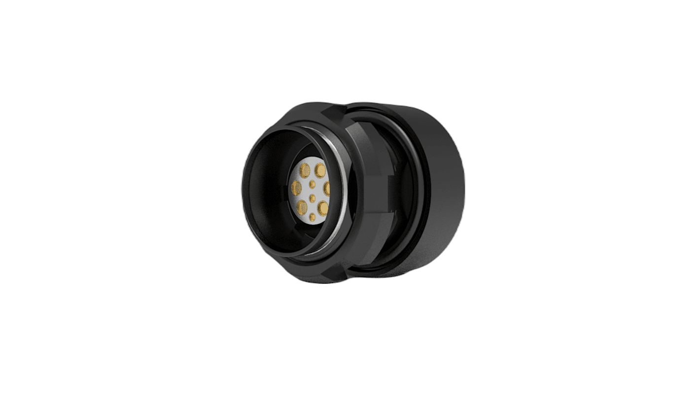 Amphenol NEXUS Technologies Connector, 9 Contacts, Panel Mount, 0 Connector, Socket, Female, IP68, IP69K, RANGER Series