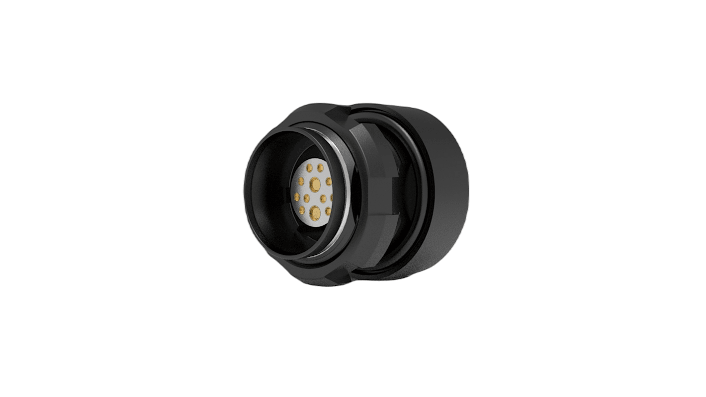 Amphenol NEXUS Technologies Connector, 12 Contacts, Panel Mount, 0 Connector, Socket, Female, IP68, IP69K, RANGER Series
