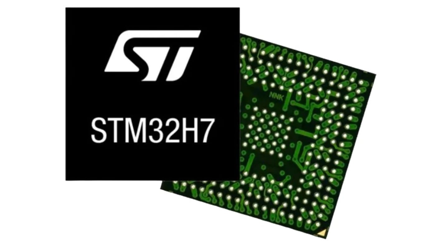 STMicroelectronics STM32H7S3Z8J6 ARM Cortex M7 Microcontroller, Arm Cortex-M7, 600MHz, 64 KB Flash, 144-Pin UFBGA
