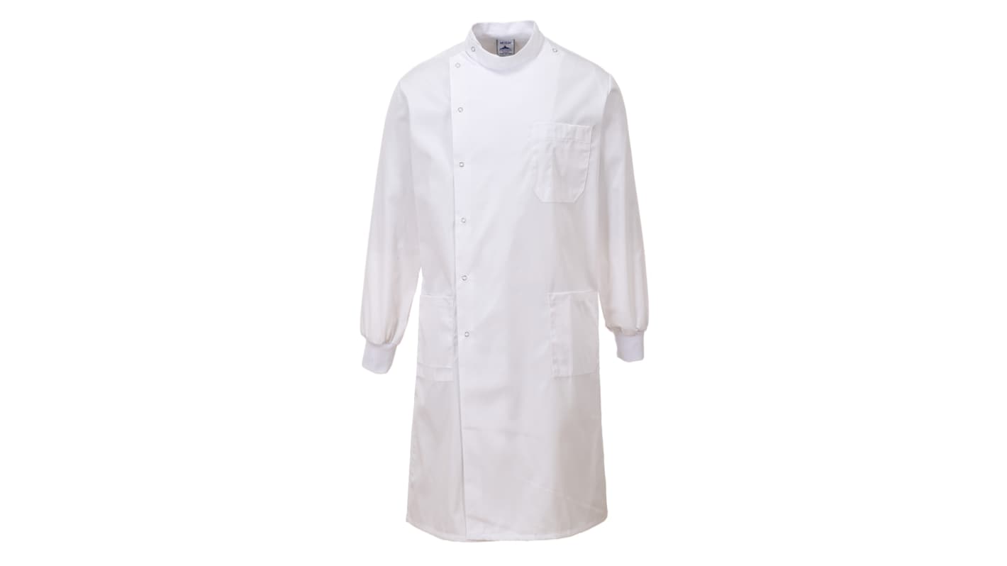 Portwest White Unisex Reusable Work Coat, S