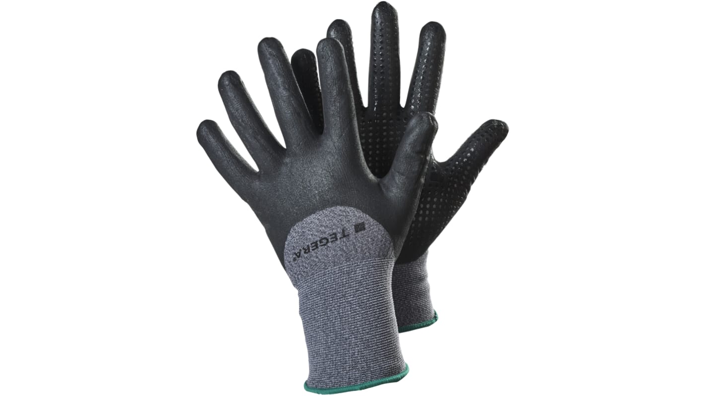 Guanti da lavoro Tegera TEGERA 874, Tg. 10, XL, in Nylon, Spandex, col. Nero, grigio