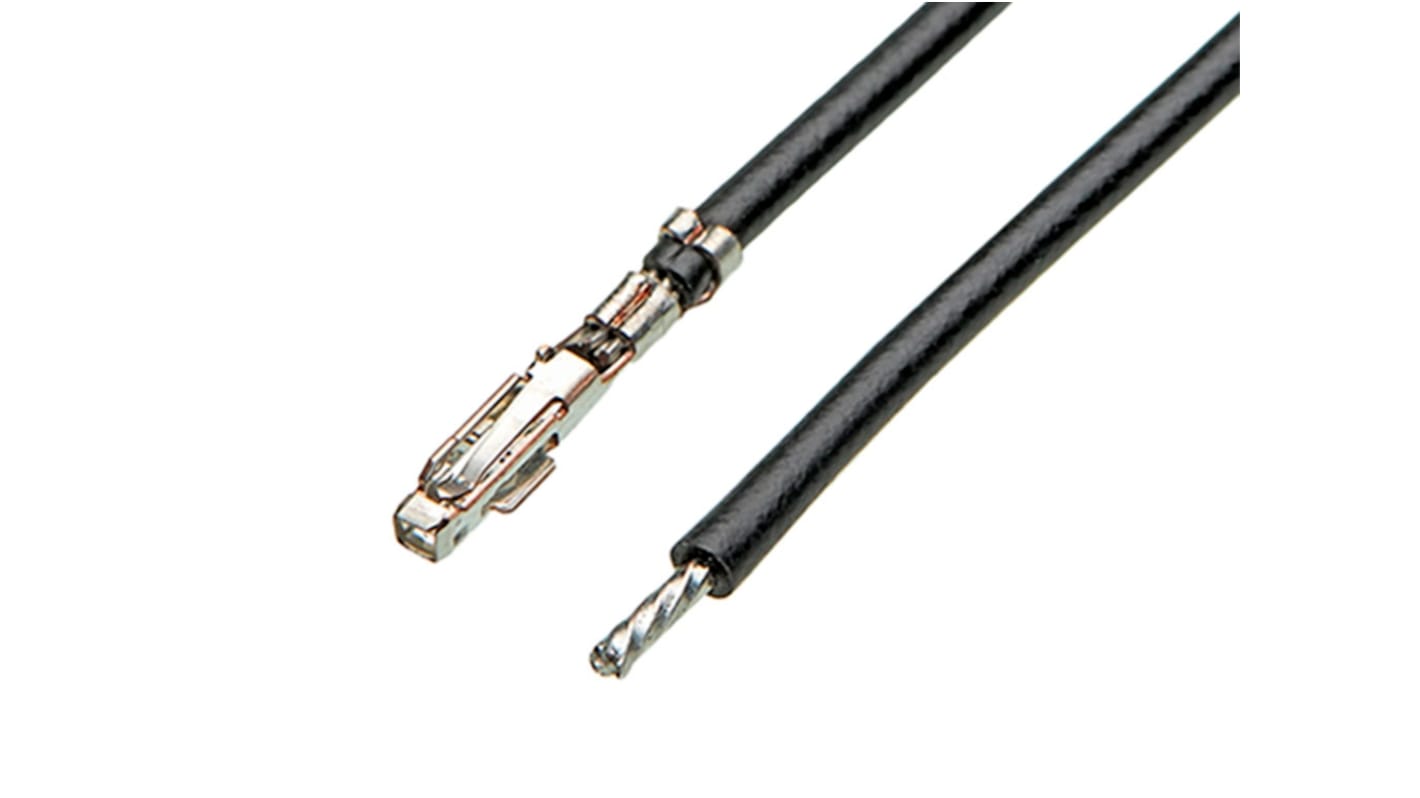 Molex Female iGrid to Pigtail Crimped Wire, 300, 22, Black