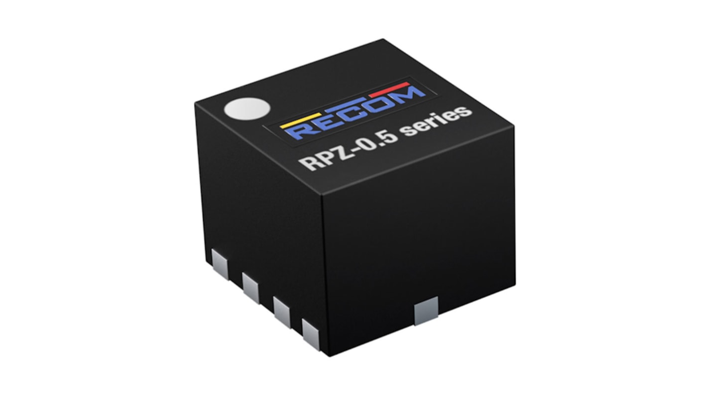 Recom Switching Regulator, Surface Mount, 0.6 - 5.375V dc Output Voltage, 2.3 - 5.5V dc Input Voltage, 500mA Output