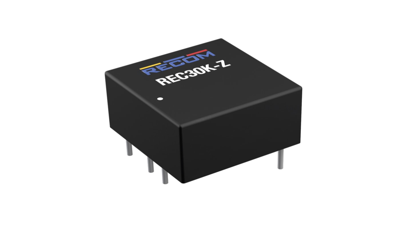 Przetwornica DC-DC, 30W, Uwe 18-75 V DC, Uwy 24V dc, Iwy 1.25A, Recom