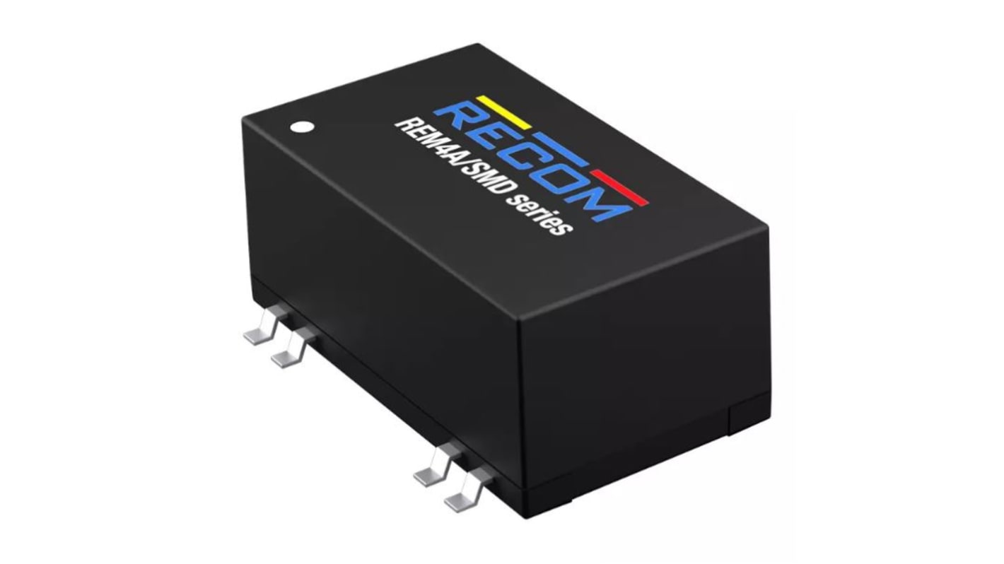 Przetwornica DC-DC, 4W, Uwe 4,5-12 V DC, Uwy 15V dc, Iwy 234mA, Recom