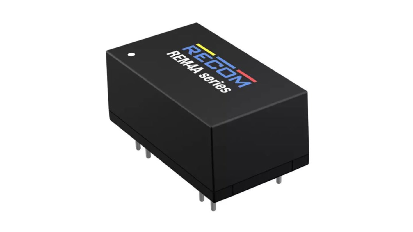 Przetwornica DC-DC, 4W, Uwe 4,5-12 V DC, Uwy 15V dc, Iwy 234mA, Recom
