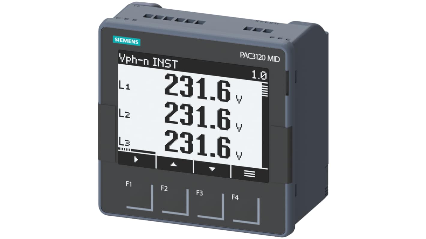 Siemens 3 Phase LCD Energy Meter, Type Loop Powered LCD Indicator