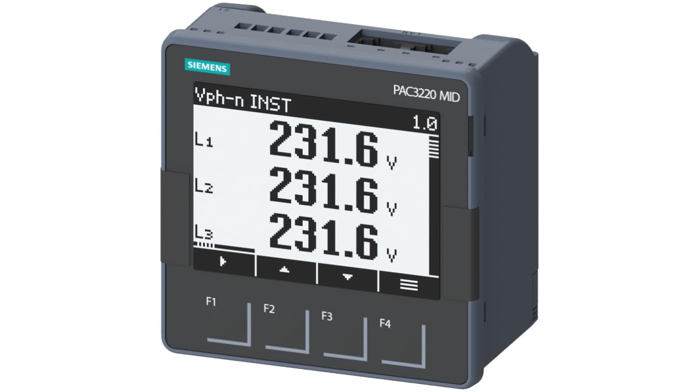 Siemens 3 Phase LCD Energy Meter, Type Loop Powered LCD Indicator