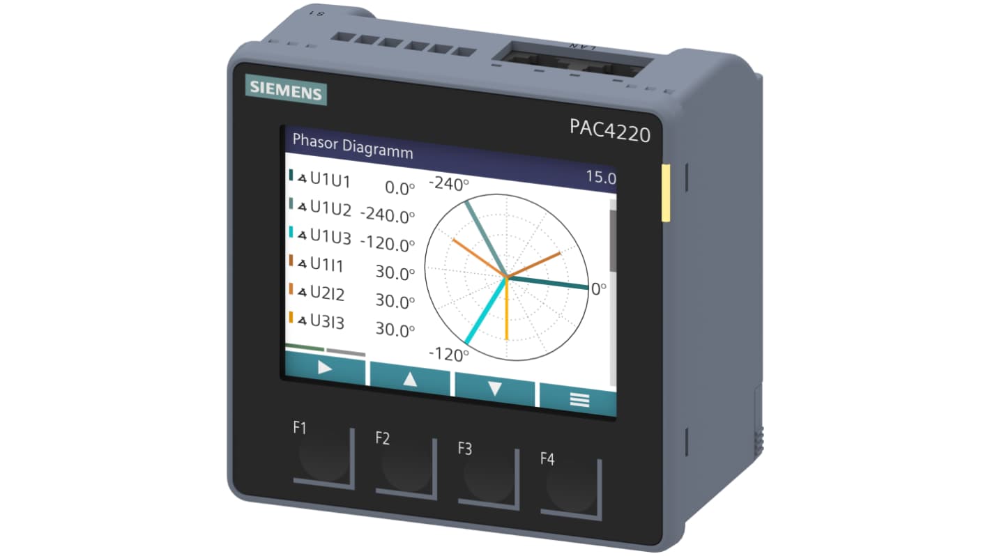 Siemens 3 Phase TFT Energy Meter, Type Loop Powered LCD Indicator