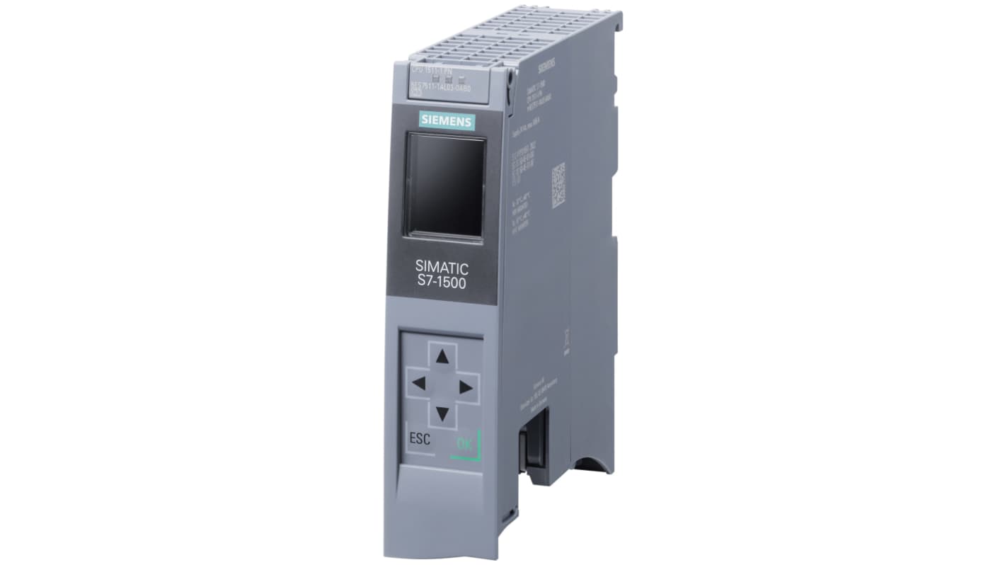 Siemens S7 1500 Series Controller, 24 V Supply, Voltage Output, 2-Input