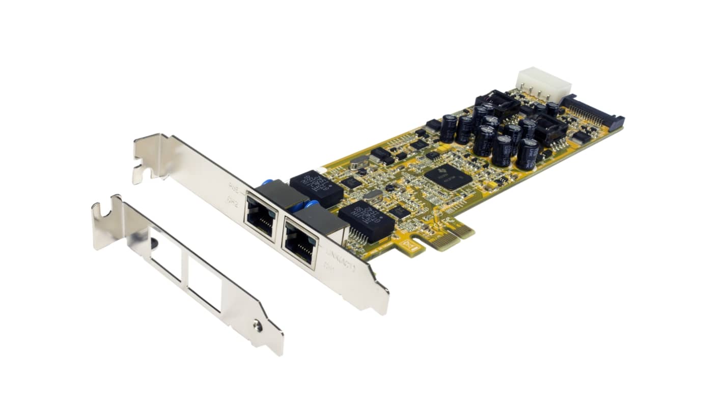 Exsys 2 Port PCIe RJ45 Network Card, 10/100/1000/2500Mbit/s