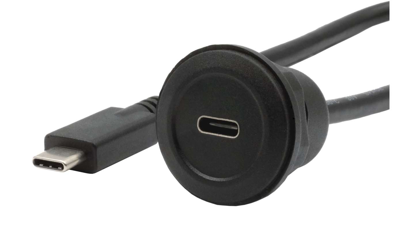 Exsys USB 3.2 USB C Female to USB C Male Adapter