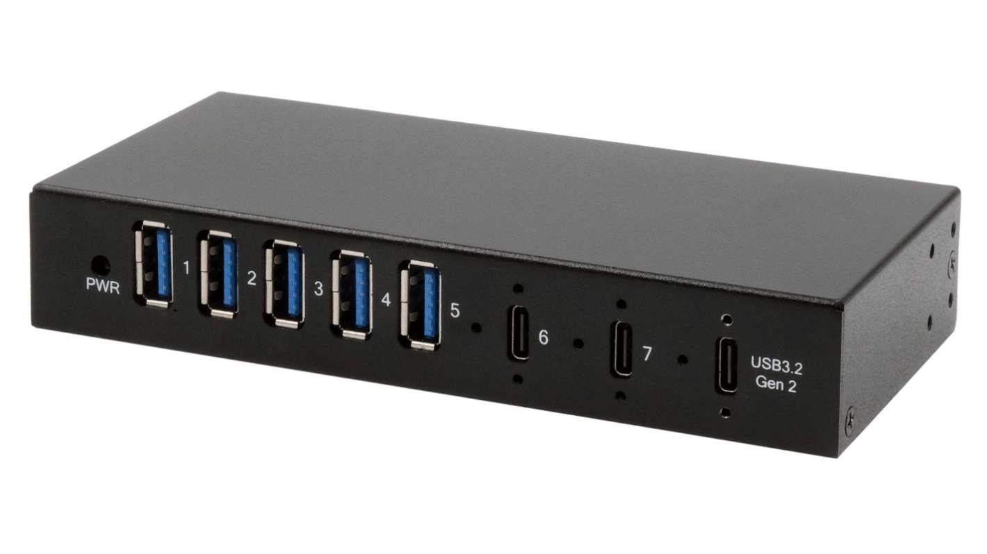 Hub USB Exsys EX-12297HMS USB 3.2 7 Connettore con terminazione USB A, USB C