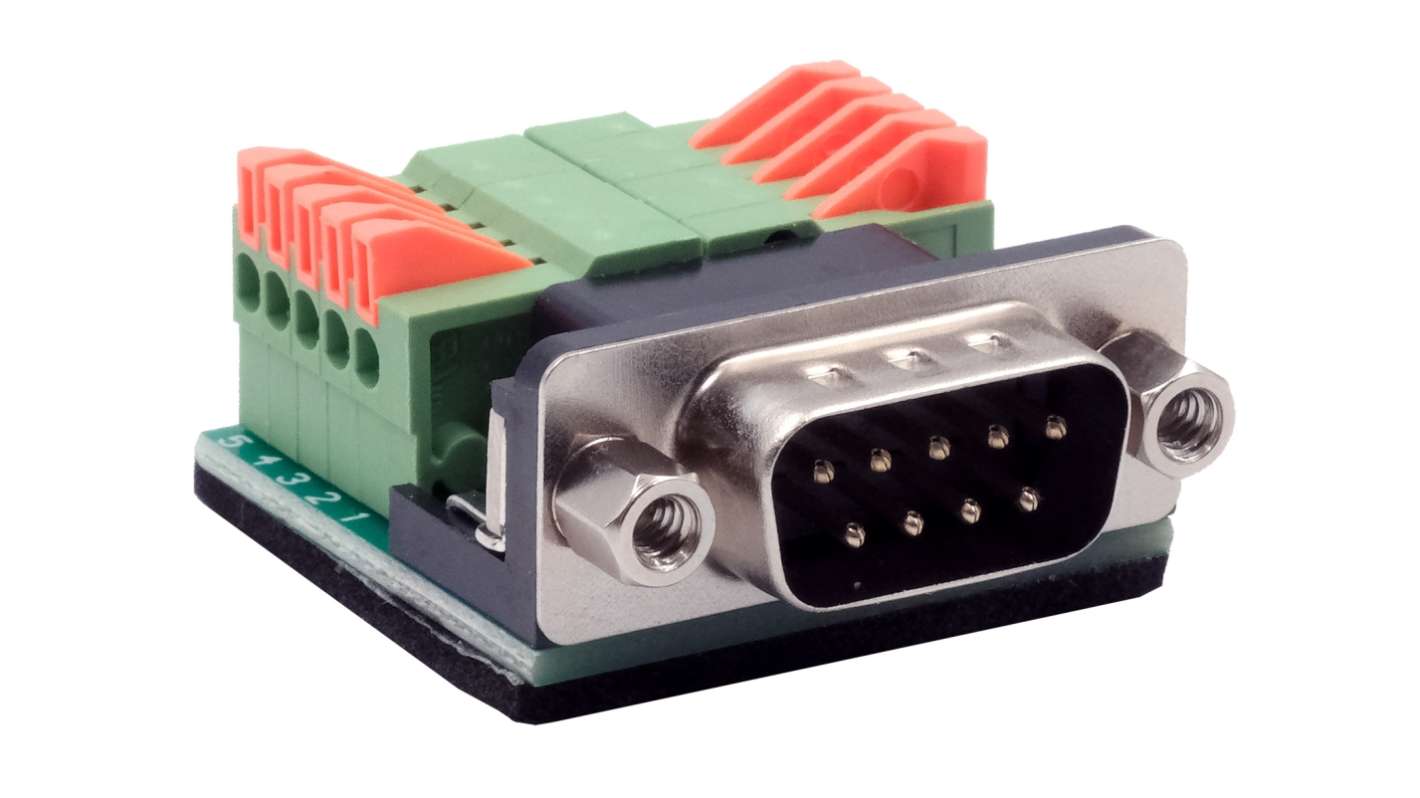 Exsys 9-Pin Male Male to Terminal Block Female Adapter