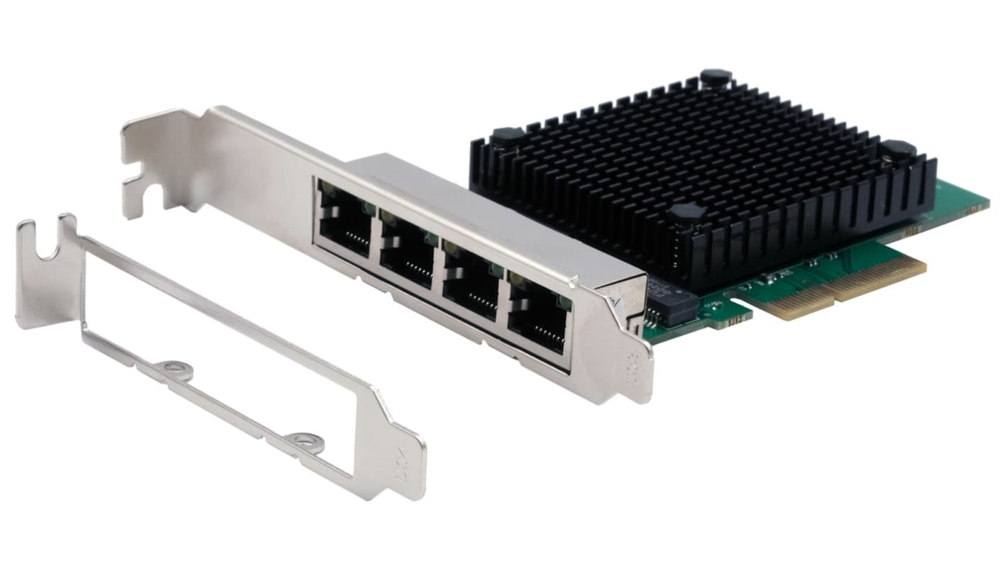 Exsys 4 Port PCIe RJ45 Network Card, 10/100/1000/2500Mbit/s
