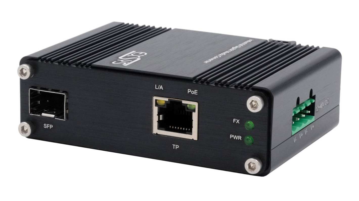 Exsys 10/100/1000BASE-T, 100/1000X SFP, RJ45 Media Converter, 10/100/1000Mbit/s, Half/Full Duplex