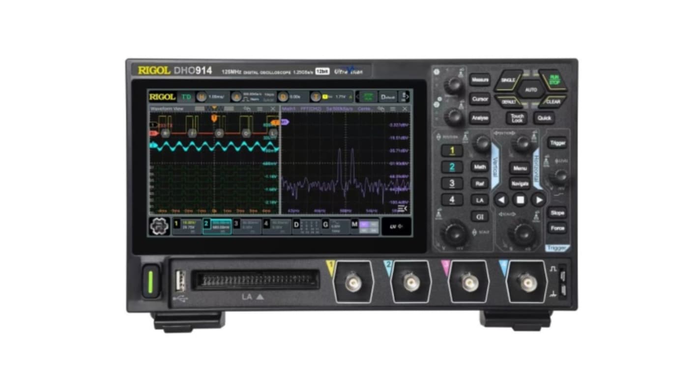 RIGOL DHO900 Series, 125MHz Digital Oscilloscope, 4 Analogue Channels, 16 Digital Channels