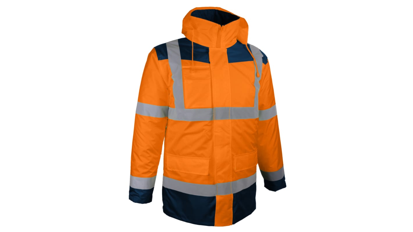 SINGER SAFETY PARINO Orange/Navy Unisex Hi Vis Jacket, M