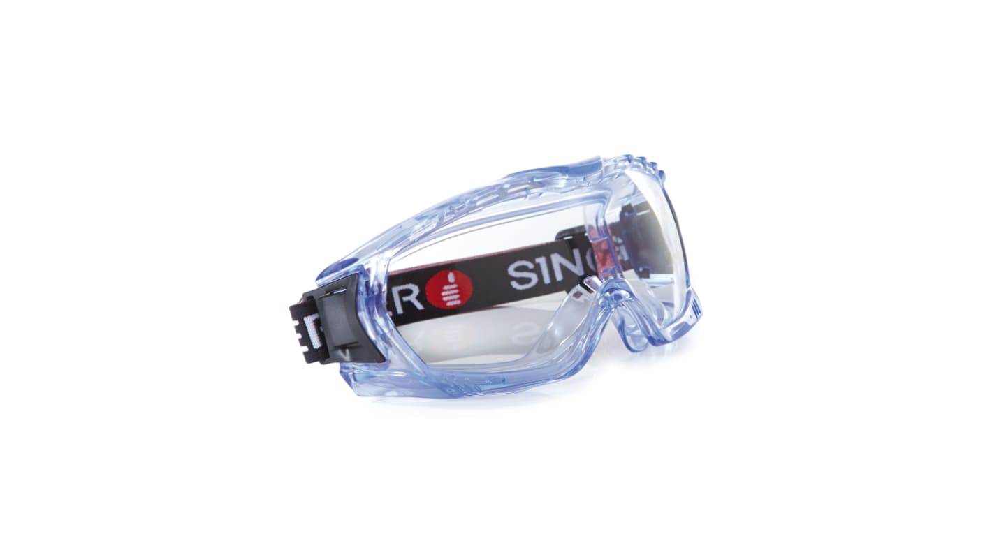 SINGER SAFETY EVAG Anti-Mist Safety Glasses, Clear Polycarbonate Lens
