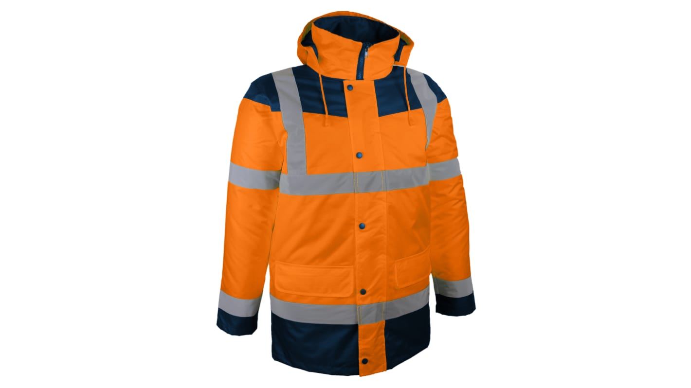 SINGER SAFETY PALOMA Orange/Navy Unisex Hi Vis Jacket, XL