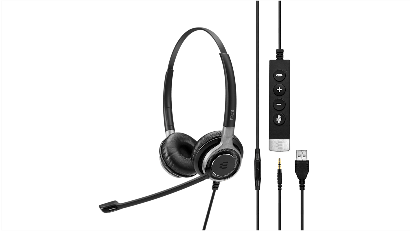 EPOS IMPACT SC 665 USB On-Ear-Headset 3,5 mm-Klinkenstecker, USB Schwarz 118dB Verdrahtet 50 - 18000 Hz