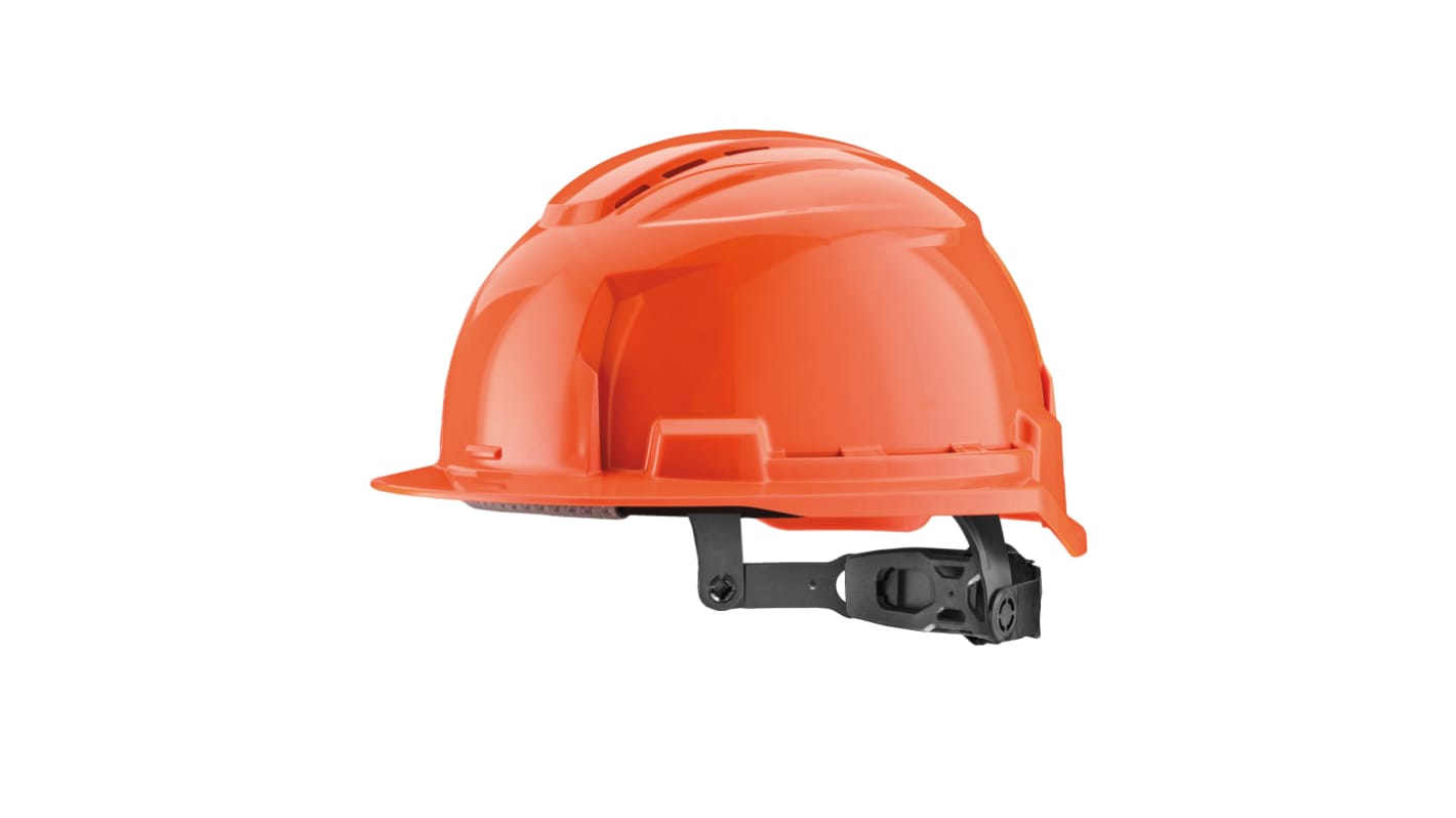 Milwaukee Bolt 100 Schutzhelm belüftet mit Kinnriemen verstellbar Orange