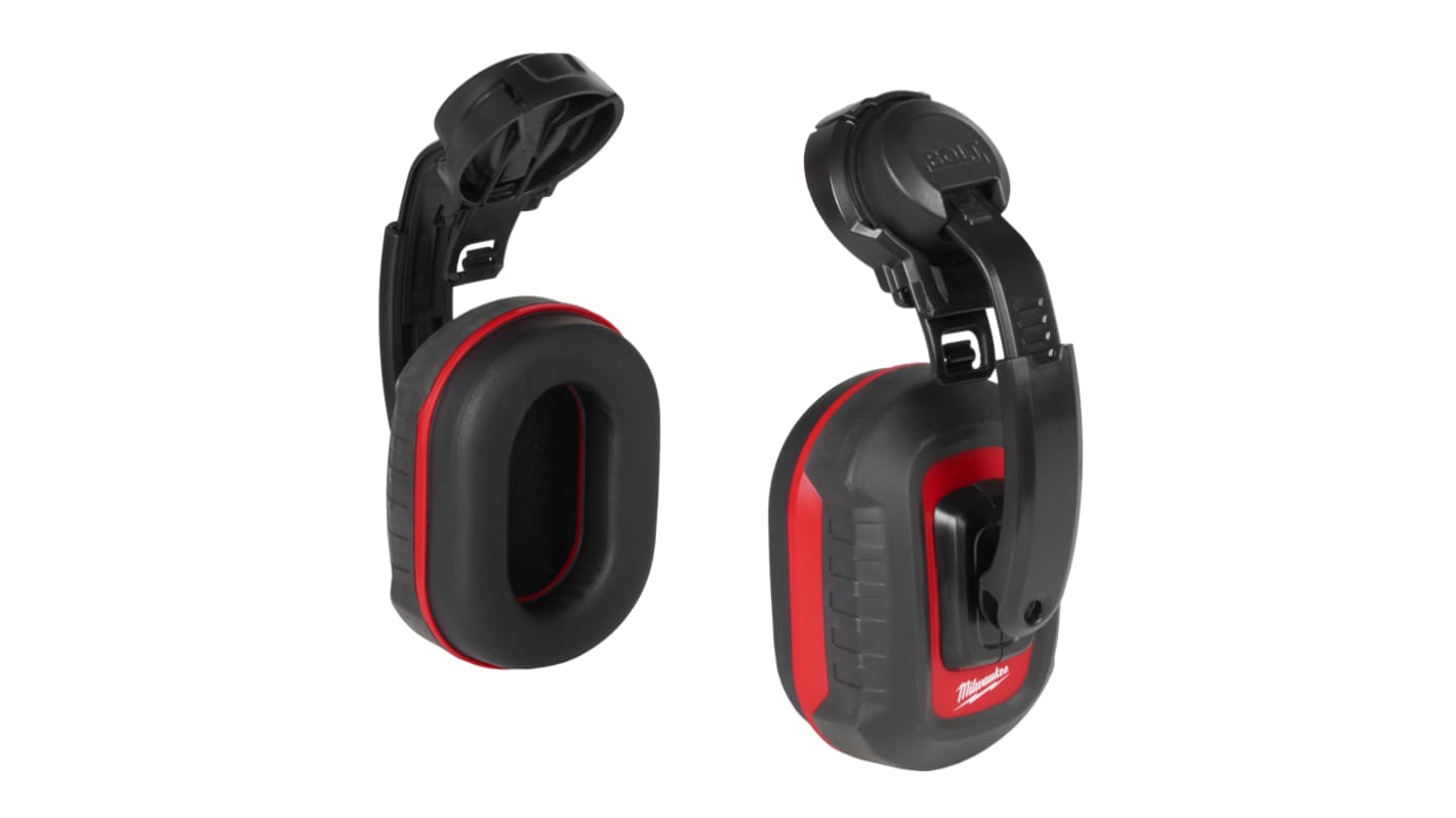 Milwaukee Bolt LP Wireless Speak & Listen Ear Defender with Headband, 30dB, Black, Red