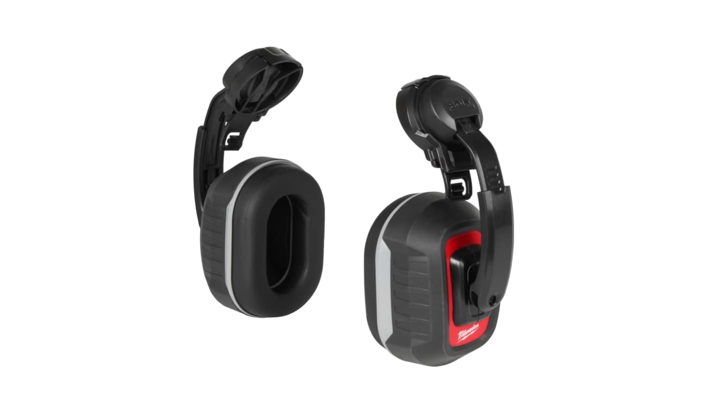 Milwaukee Bolt LP Wireless Speak & Listen Ear Defender with Headband, 33dB, Black, Red