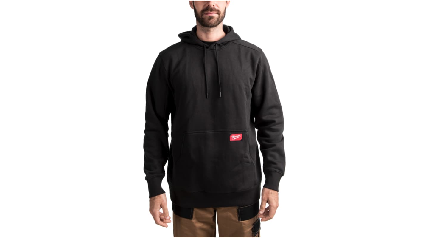 Milwaukee Midweight Black 30% Polyester, 70% Cotton Men Hoodie Jacket XL