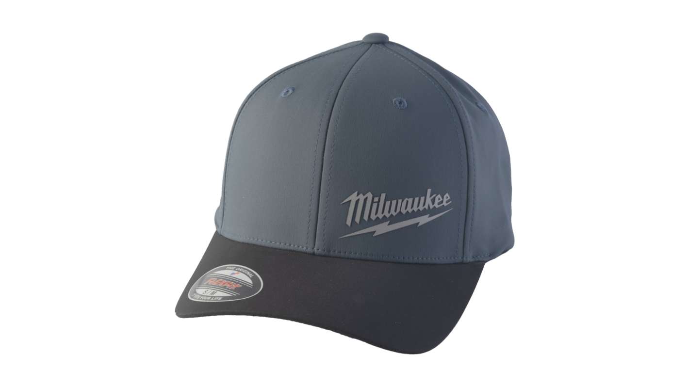 Milwaukee Blue Standard Peak Bump Cap, Cotton, Polyester Protective Material